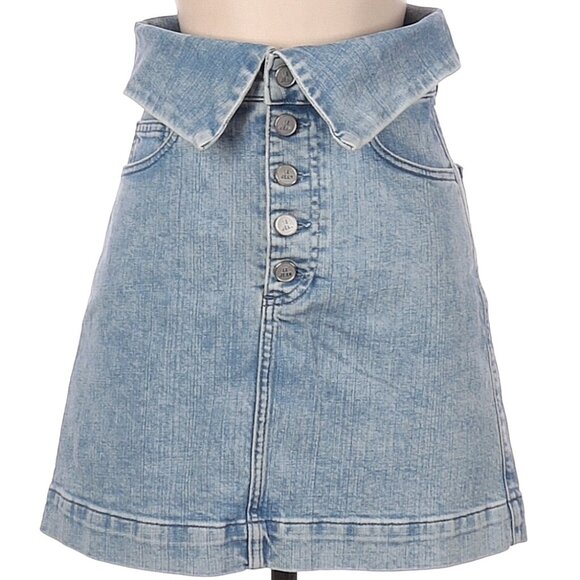 Le Jean Denim - ♡♡ Le Jean high-waisted denim mini skirt